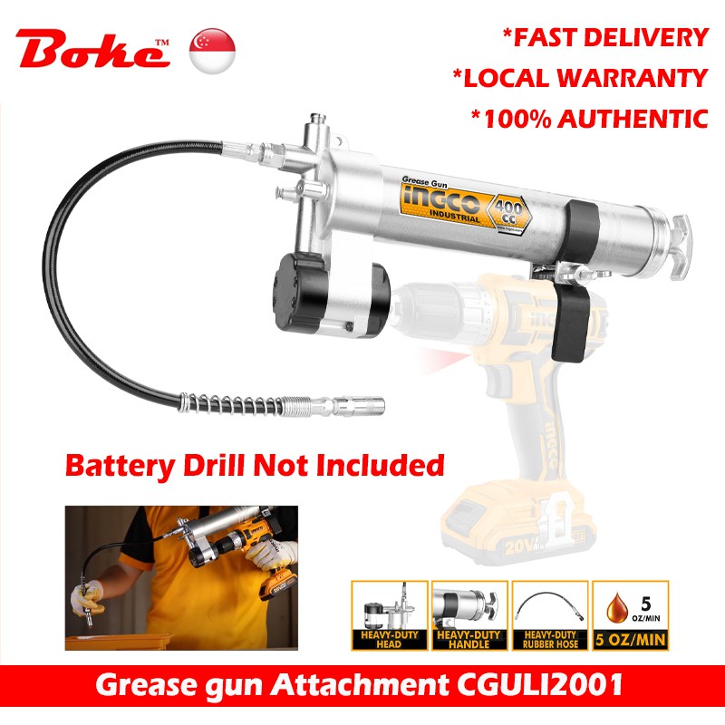 INGCO Grease gun Attachment CGULI2001 (Battery Drill Not Included