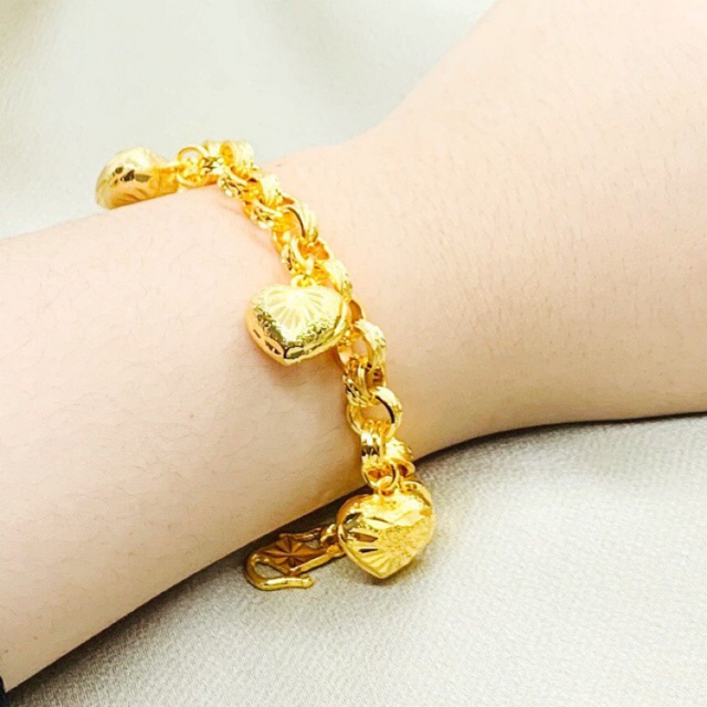 Korean Gold Large Love Candy Bracelet Cop 916 Shopee Singapore