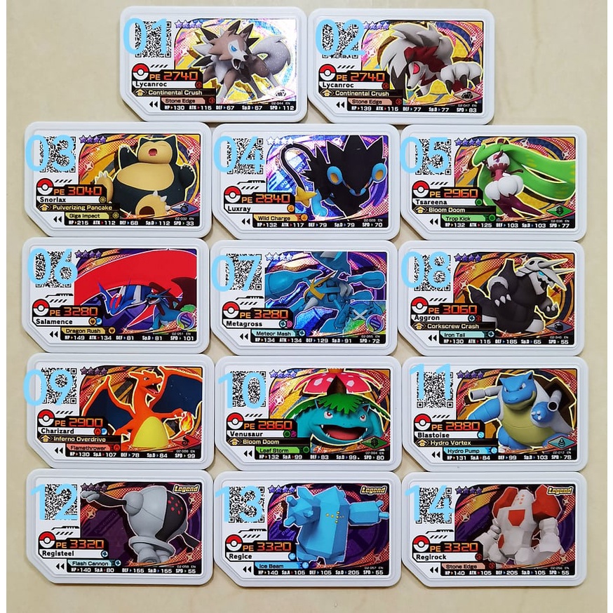Pokemon Gaole Malaysia Part 2 Full Set 4 Super Powerful Monsters Scannable Malaysia N Singapore Shopee Singapore