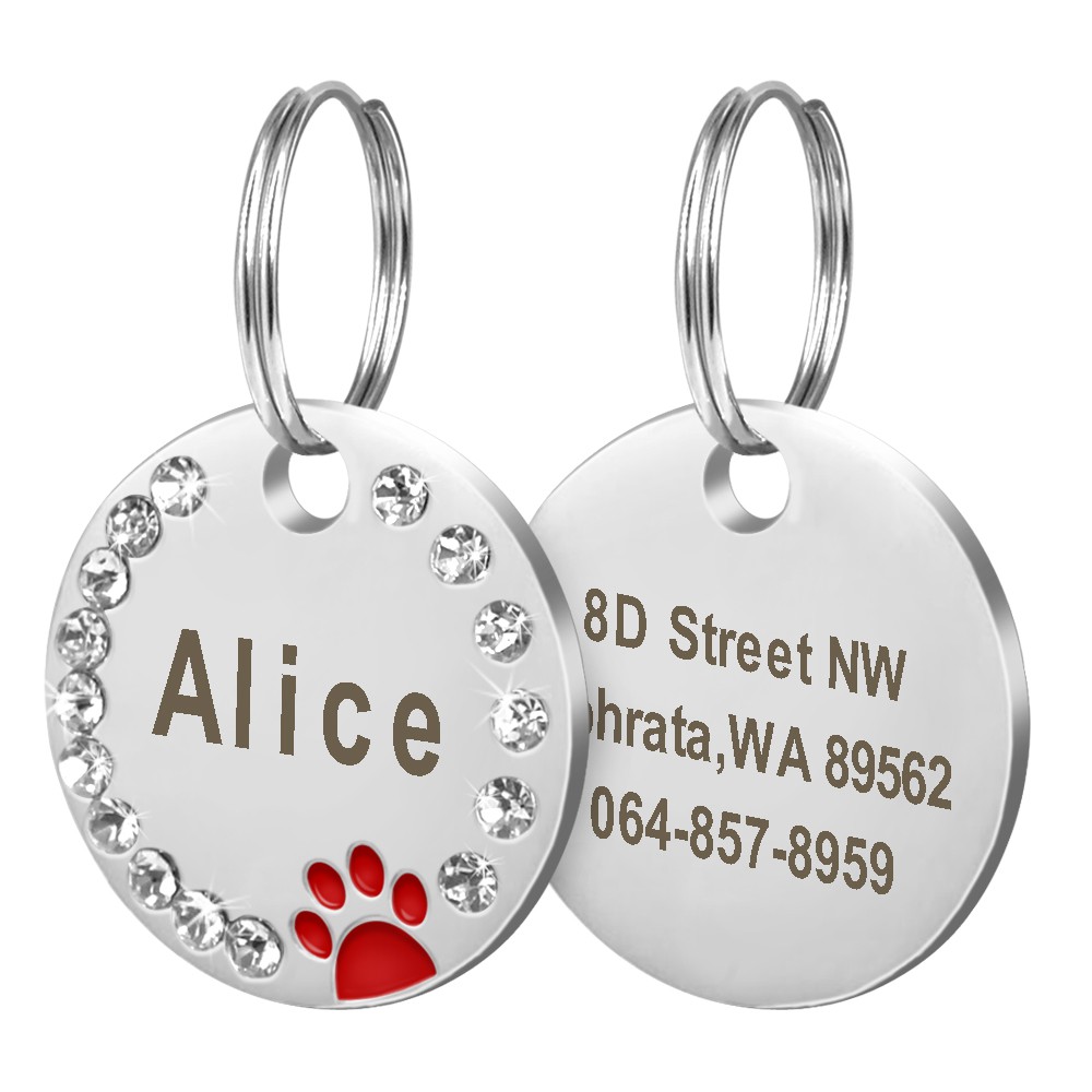 Personalized Dog Tag Free Engraving Dogs ID Tags Nameplate, 58 OFF