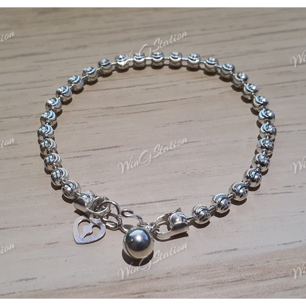 925 Sterling Silver Bracelet Gelang Tangan Silver Shopee Singapore