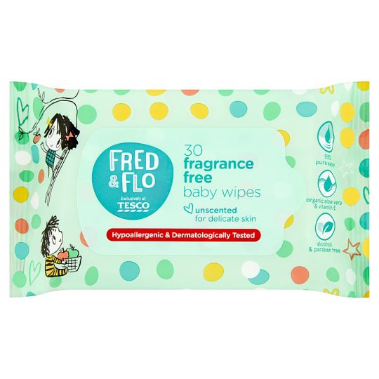 fred and flo fragrance free wipes