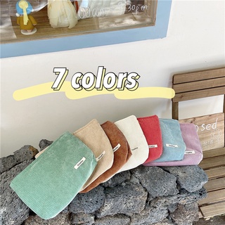 Image of thu nhỏ Ohaya Corduroy Cosmetic Bag Female ins Style Large Capacity Lipstick Makeup Change Mobile Phone Portable Clutch #7
