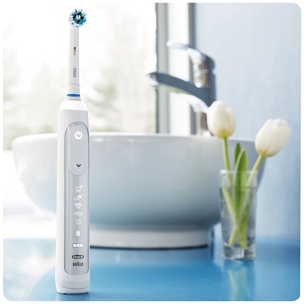 oral b genius 8000 silver electric toothbrush