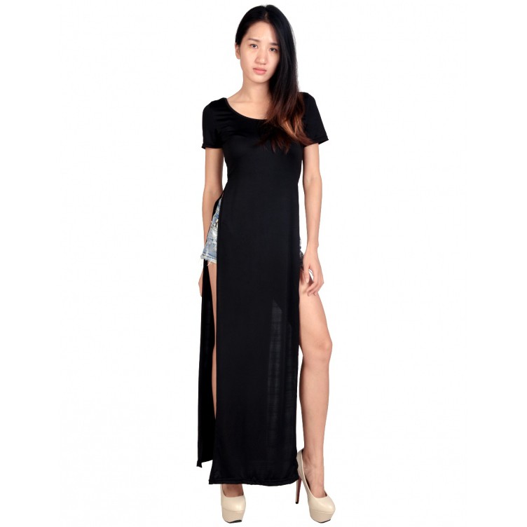 side slit long top