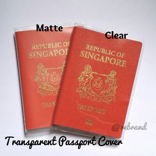[SG Stock] Clear Transparent Passport Cover Protector Holder