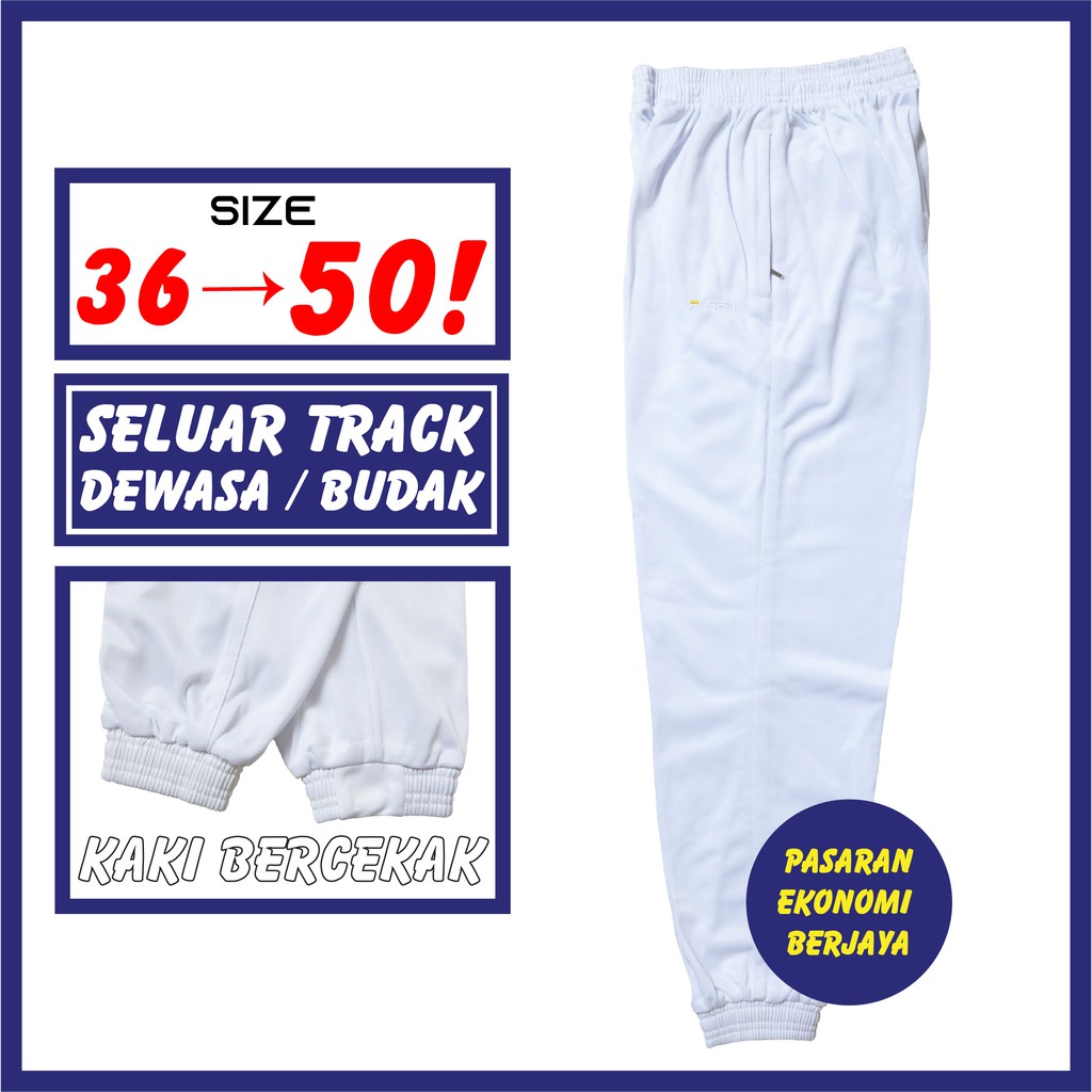 White Track Track Employee Thick Check Track Bottom Unisex Track Suit White Track School Track Outstanding Track Shopee Singapore