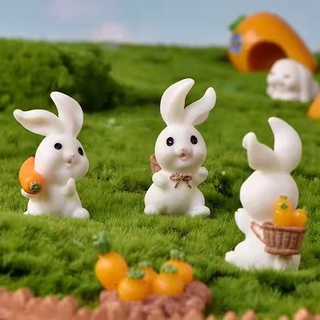 Miniature Cute Rabbit Mini Animal Garden Ornament DIY Home Decoration Dollhouse Decorations #6