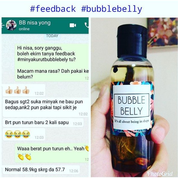 Hot Selling Bubble Belly Oil For Skinny 100 Original Shopee Singapore