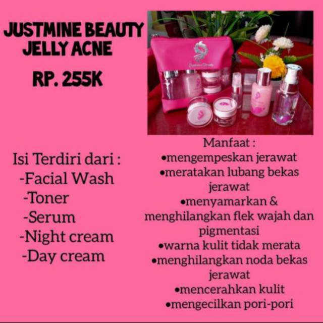 Justmine Skincare Acne, Skincare Bpom 