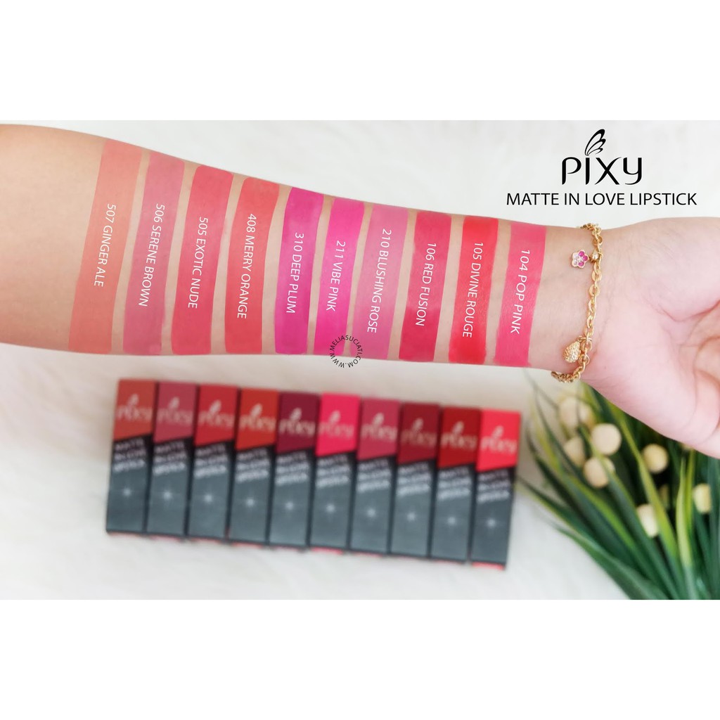 pixy matte in love lipstick