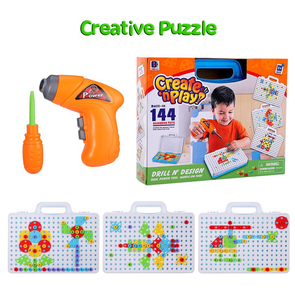 design and drill creative toy kit