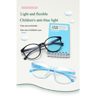Image of thu nhỏ Children Light Frame Clear Eyeglasses Anti Blue Light Blocking Lens Computer Glasses Spectacles Frame Kids Without Degree Anti-radiation Myopia Eyewear #2