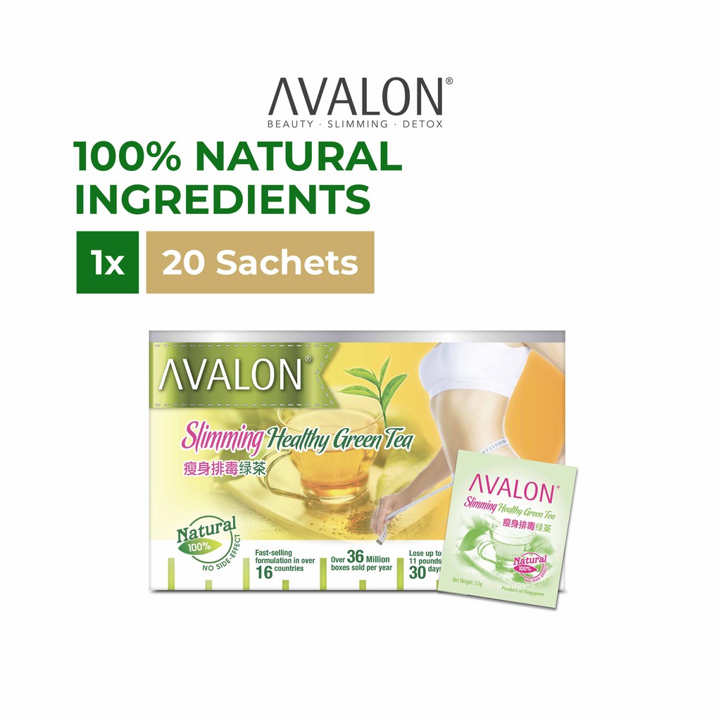 AVALON Slimming Healthy Green Tea x 20 tea bags | Shopee Singapore