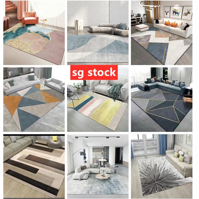 1.2m-3m/120cm-300cm Modern Nordic Designer Style Carpet Rug Floor Mats