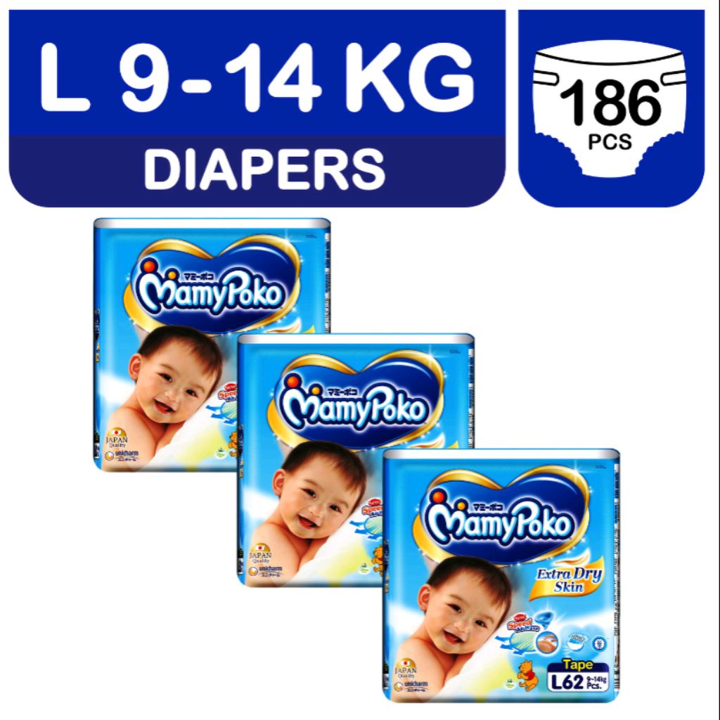 Mamypoko Extra Dry Tape Diapers SIZE L XL XXL Shopee Singapore