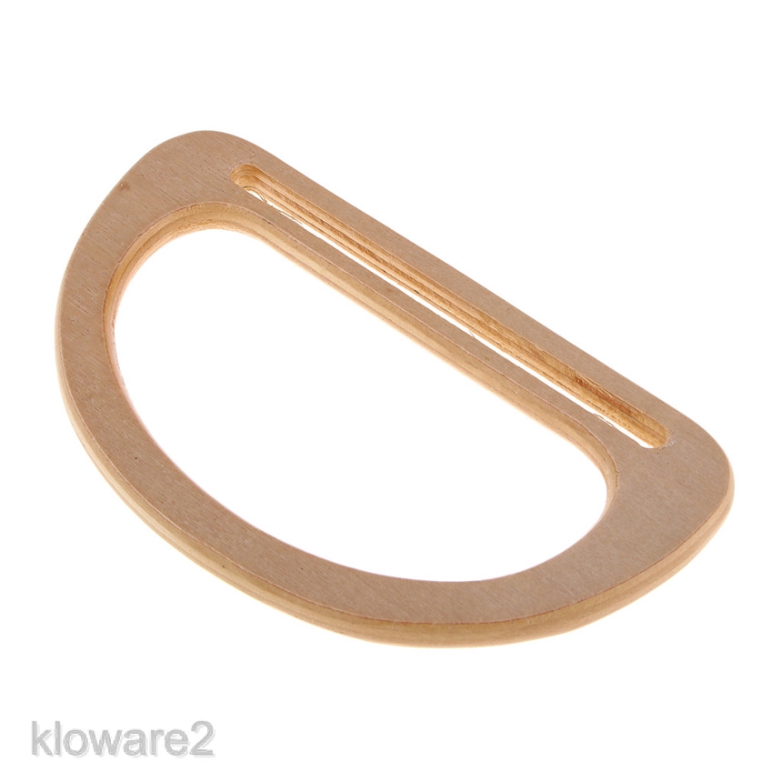 4Pcs Wooden Oval Shaped Handles Replacement for Handmade Bag Beach Bag Handbags Straw Bag Purse Handles