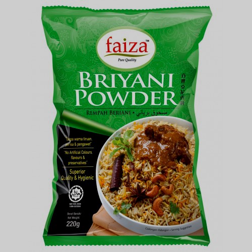 Faiza Briyani Powder 220gm Rempah Beriani Faiza Shopee Singapore