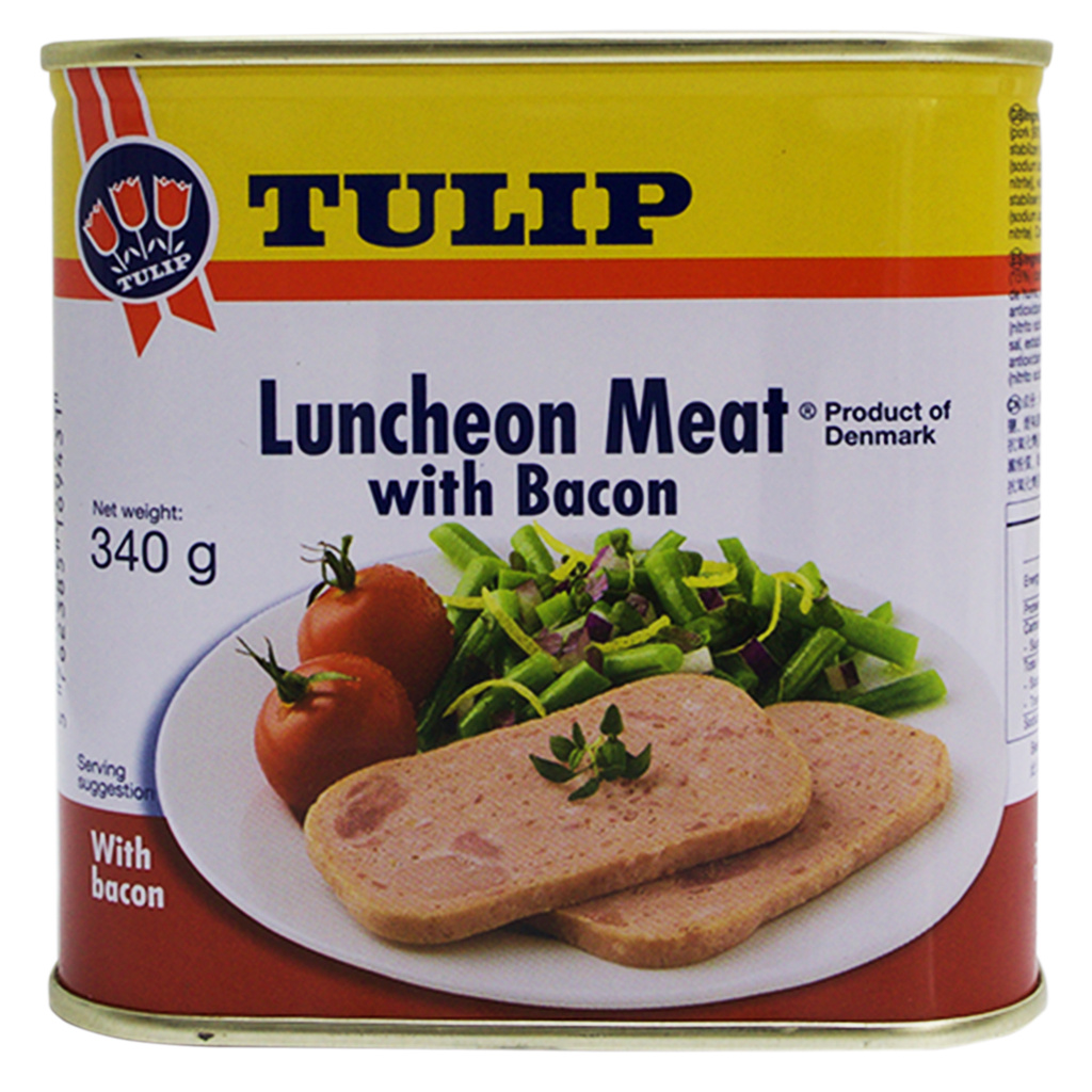 Tulip Pork Luncheon Meat with Bacon Canned Food, 340g Shopee Singapore