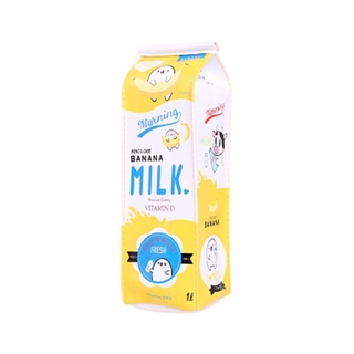 Cartoon Milk Box Pencil Bag Elementary School Cute Bag Korean Pencil P7l0 L T9h4 Shopee Singapore