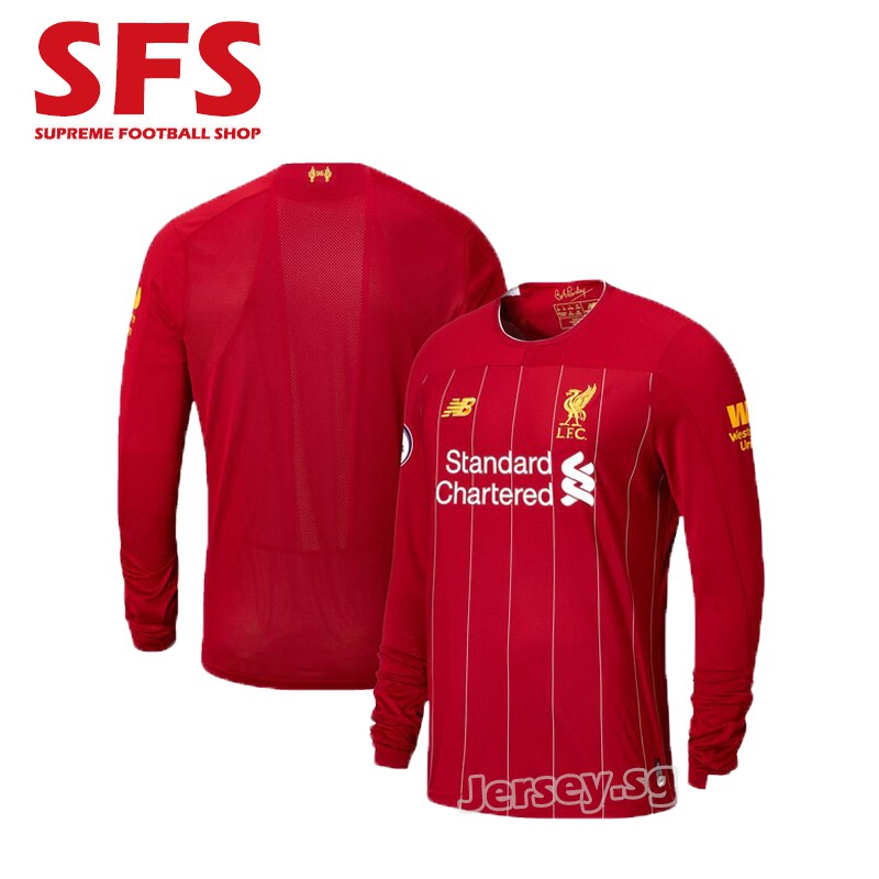 liverpool black long sleeve jersey