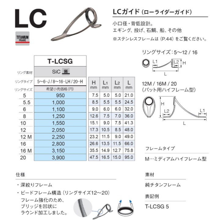 FUJI Titanium SIC Guide Set T-LCSG 20 16M 12M 12 10 10 10 | Shopee Singapore