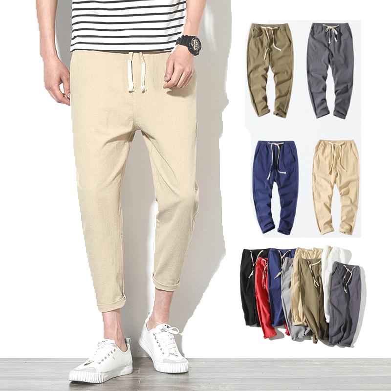 thin cotton joggers