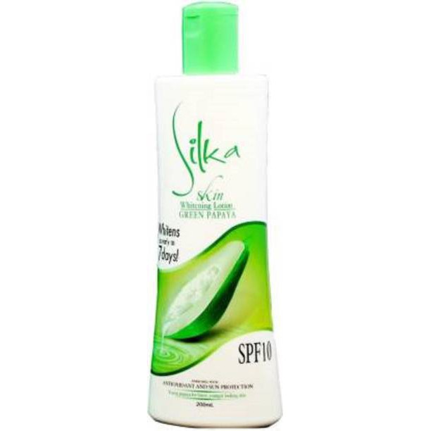 SILKA GREEN PAPAYA WHITENING LOTION SPF 10 200ML Shopee Singapore
