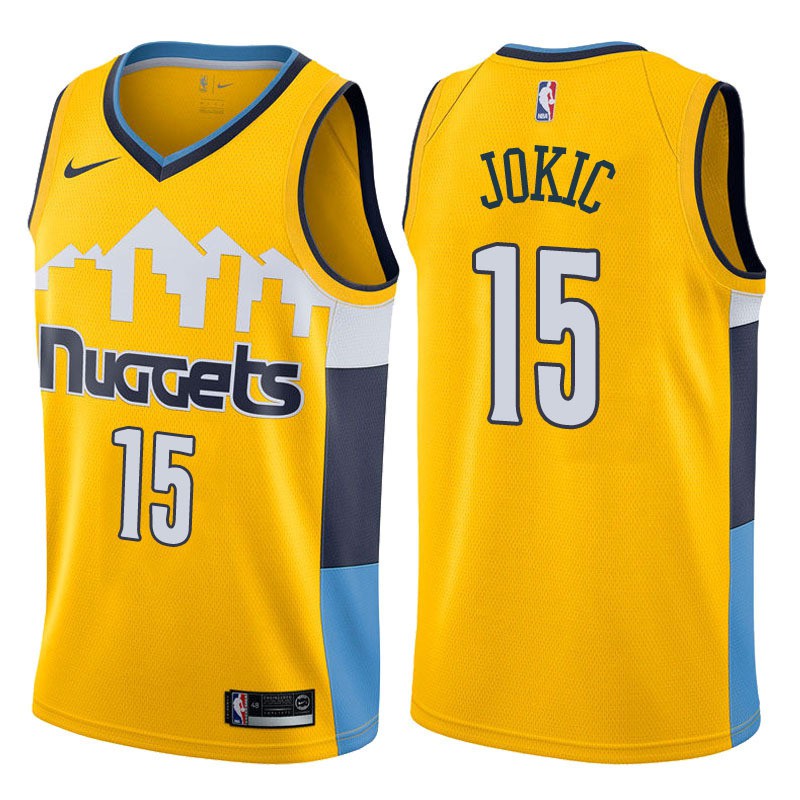 denver nuggets yellow jersey