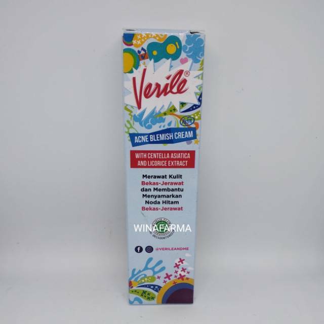 verile acne blemish