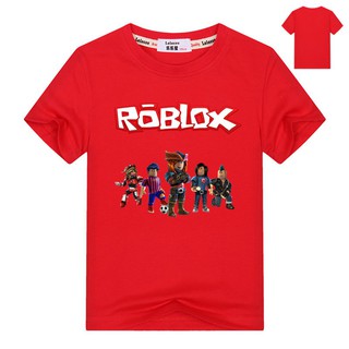 Roblox Boys Short Sleeve Shirt Cartoon Summer Clothing - 