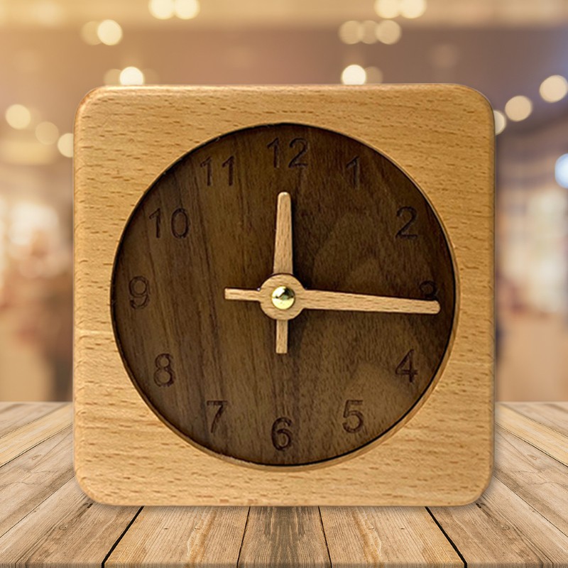 Wooden Table Timing Equipment, Wooden Table Clock Singapore
