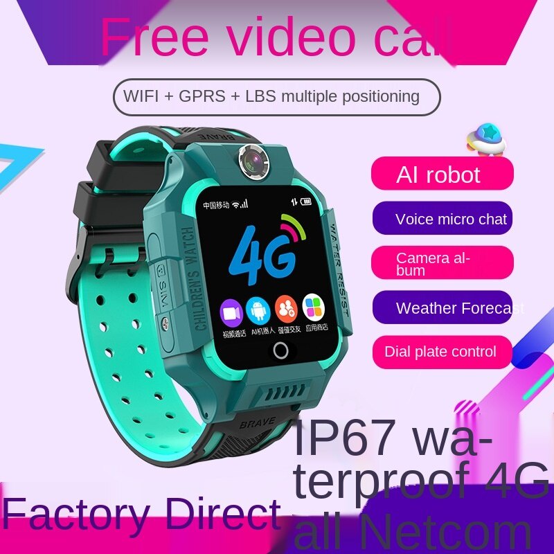4g Children S Phone Watch Smart Location Phone Watch Voice Video Call Children S Genius Student Talent Shopee Singapore