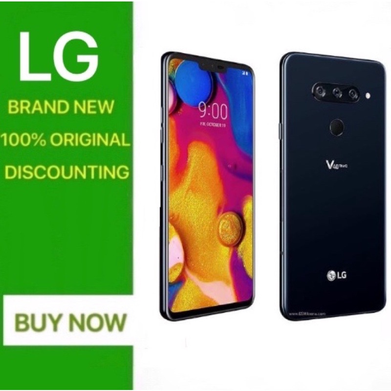 Authentic New Lg V40 Thinq Original Lte Nfc Android Phone Snapdragon 845 Octa Core 6 4 16mp 6gb 128gb Shopee Singapore