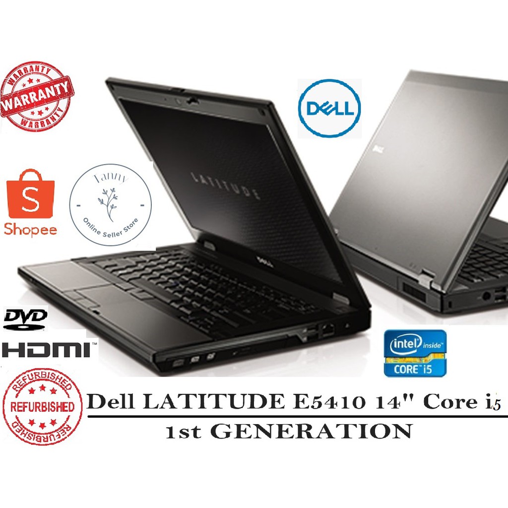 Dell Latitude E5410 14 Core I5 1st Generation Refurbished Shopee Singapore