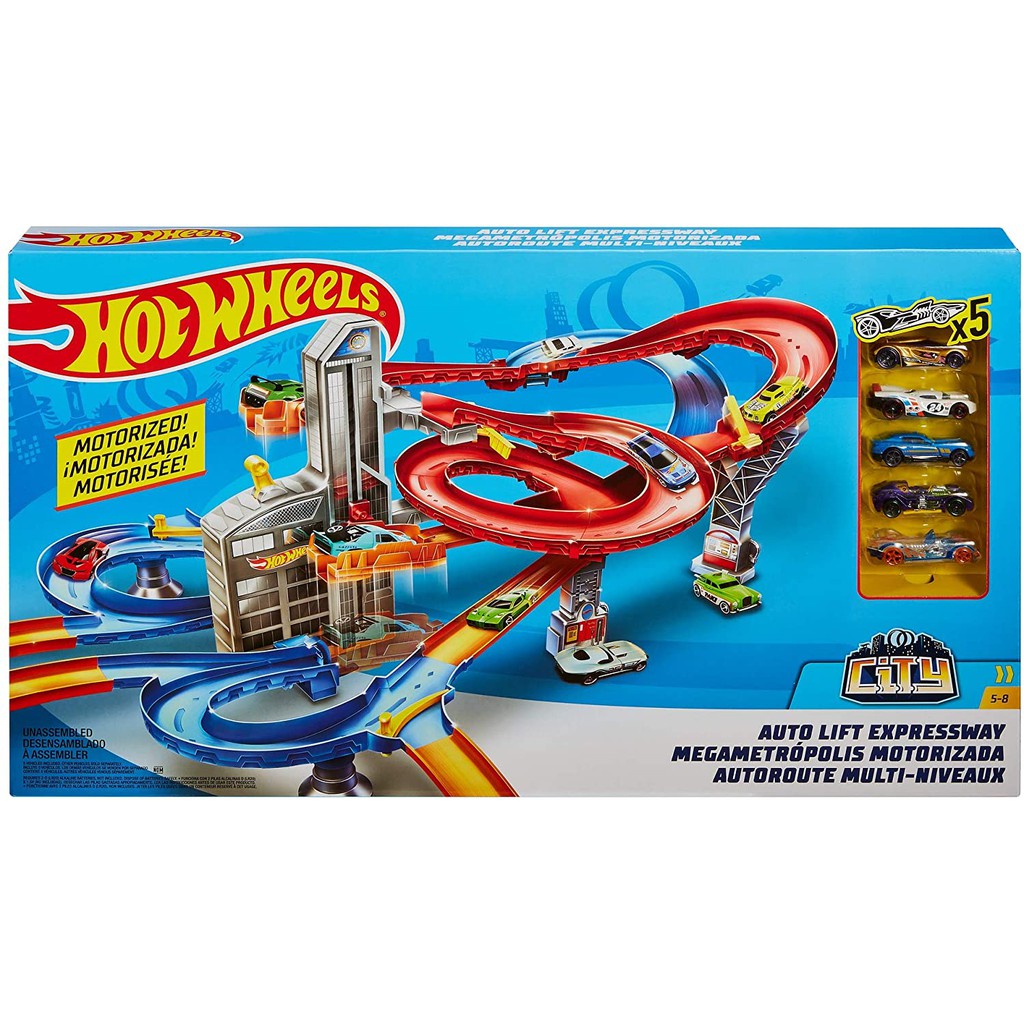 hot wheels city auto lift expressway