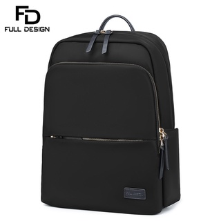Image of FULL DESIGN Fashion Women Backpack Office Lady Business Backpack 14 inch Laptop Bag School Bag Waterproof Travel Weekend Bag