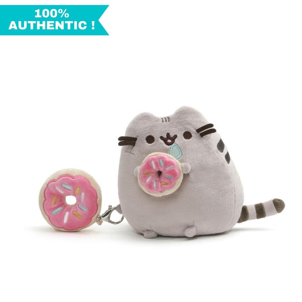 Pusheen with Rainbow 5 Inch Plush Backpack Clip 