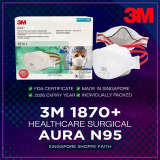 3M 1870+ Aura Surgical N95(Box of 20pcs)
