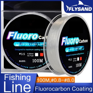 Super Strong 100% Fluorocarbon Monofilament Nylon Fishing Line 0.4-8LB 100m yb 