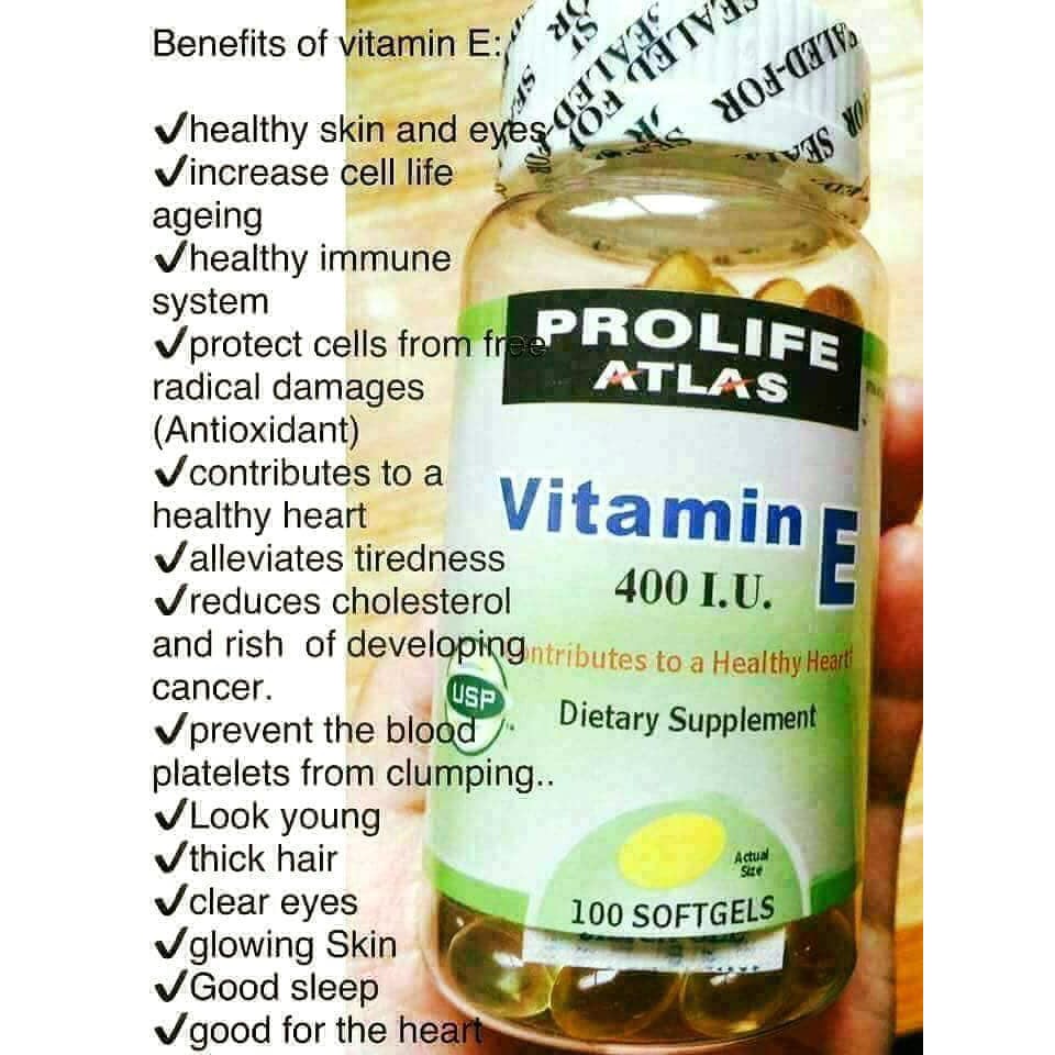 Prolife Atlas Vitamin E 400IU ( 100softgels ) Shopee Singapore