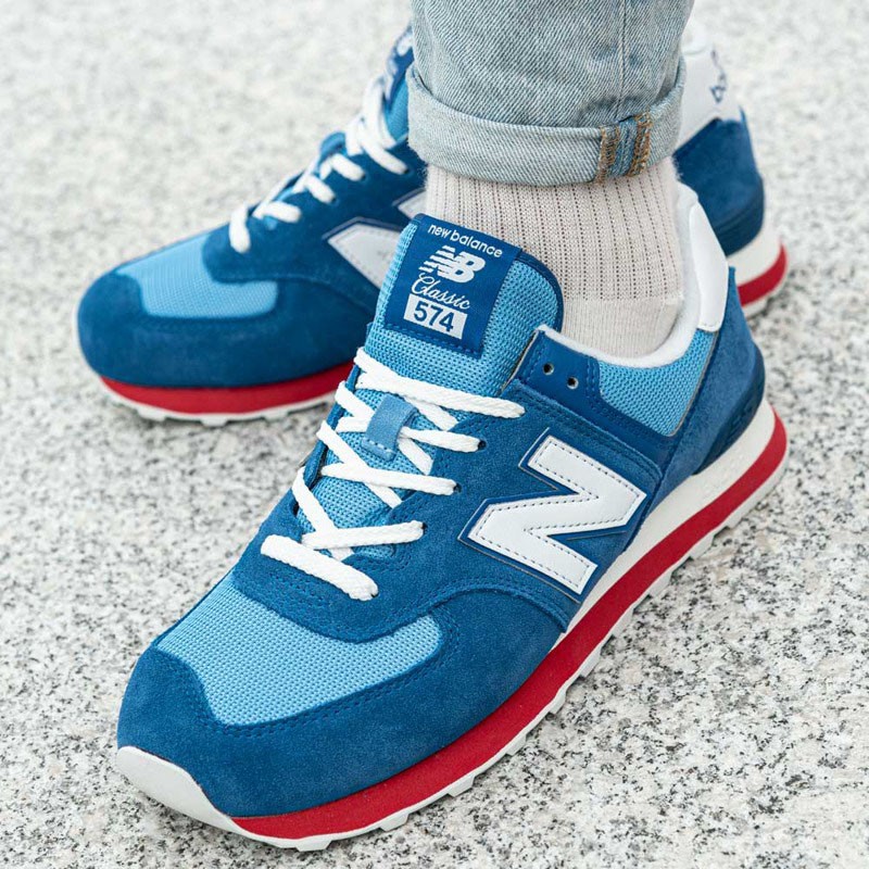 new balance blue suede