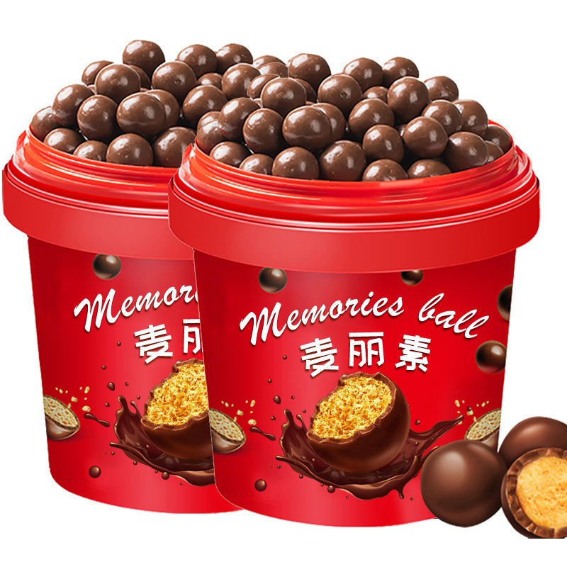 The Second Barrel Only Needs麦丽素桶装巧克力豆夹心糖果朱古力网红零食 Shopee Singapore