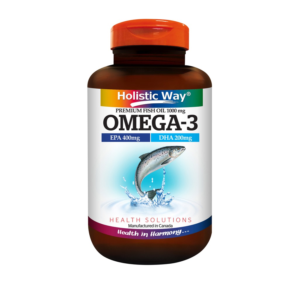 Holistic Way Premium Fish Oil Omega3 1000mg (60 Softgels) Shopee