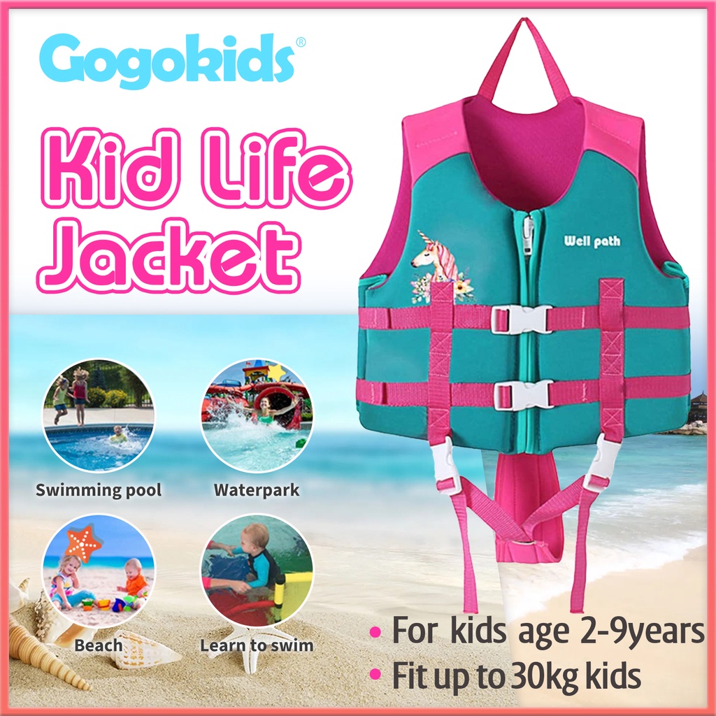 Gogokids Boy Girls Swim Vest Float Suit Children Flotation kids life Jacket Buoyancy Swimsuit