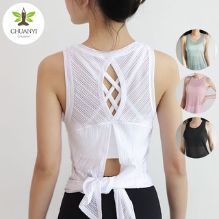 Women Yoga Vest Quick Drying Breathable Sports Sleeveless T-shirt Beauty Back Running Fitness Gym Top