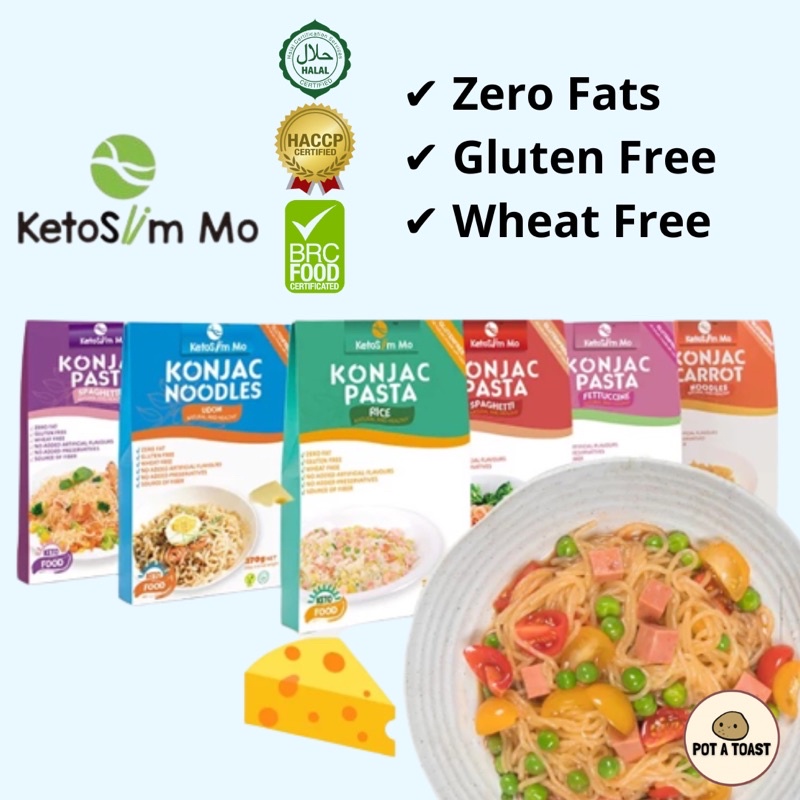 KetoSlim Mo Konjac Pasta / Ric 270g | Diet Keto Friendly Meal Replacement  Noodles | Spaghetti Udon Rice | Shopee Singapore