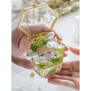 Image of thu nhỏ [Singapore Seller] Ring Box for Engagement Ring, Diamond Ring - Glass Tray Flower Ring Box #4
