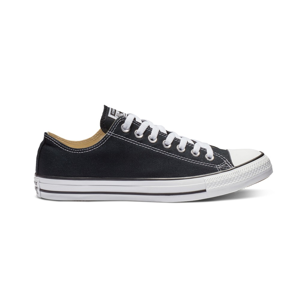 converse all star ox plimsolls in black m9166c