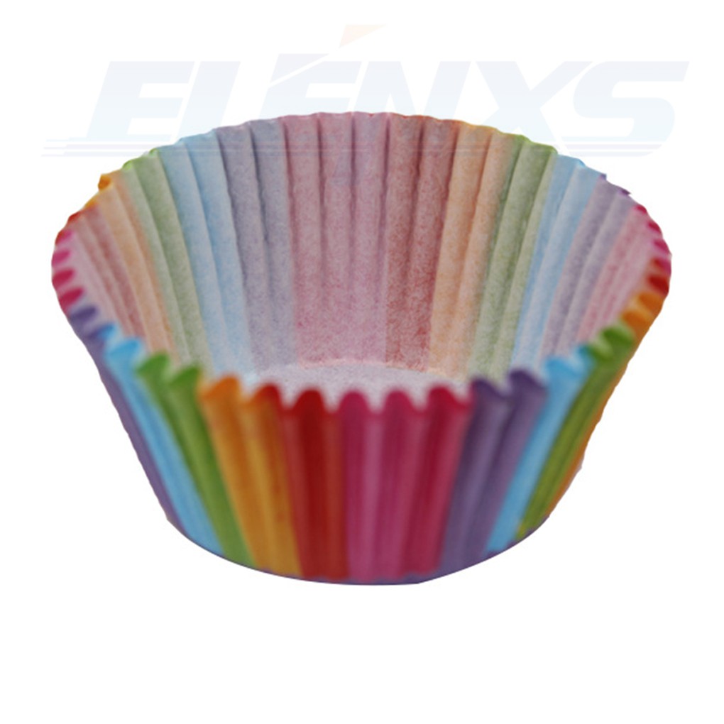 100pcs-rainbow-color-cupcake-paper-liners-muffin-mould-cases-cake-mold